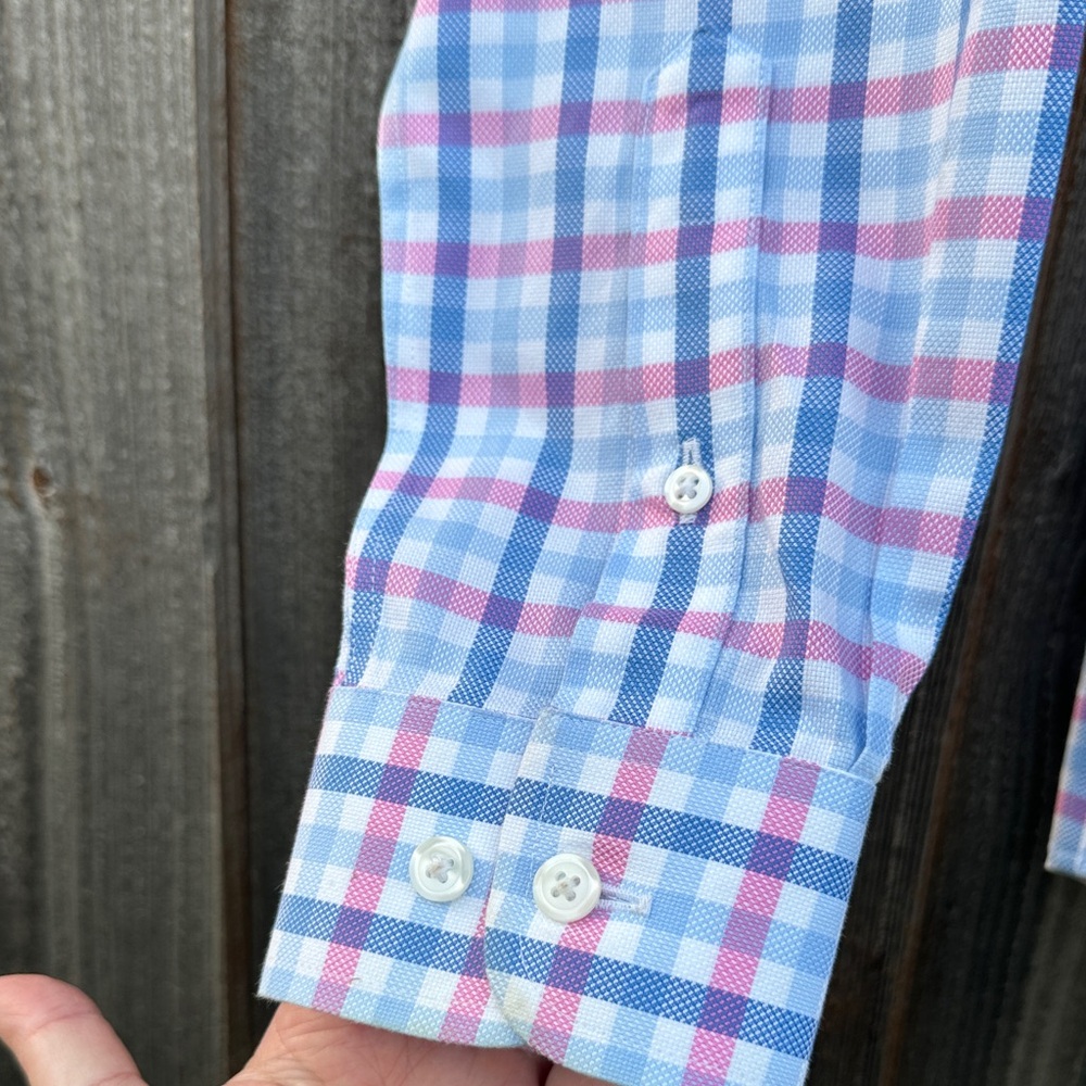 Class Club Boys Multicolor Plaid Button Down Shirt - Picture 4 of 8